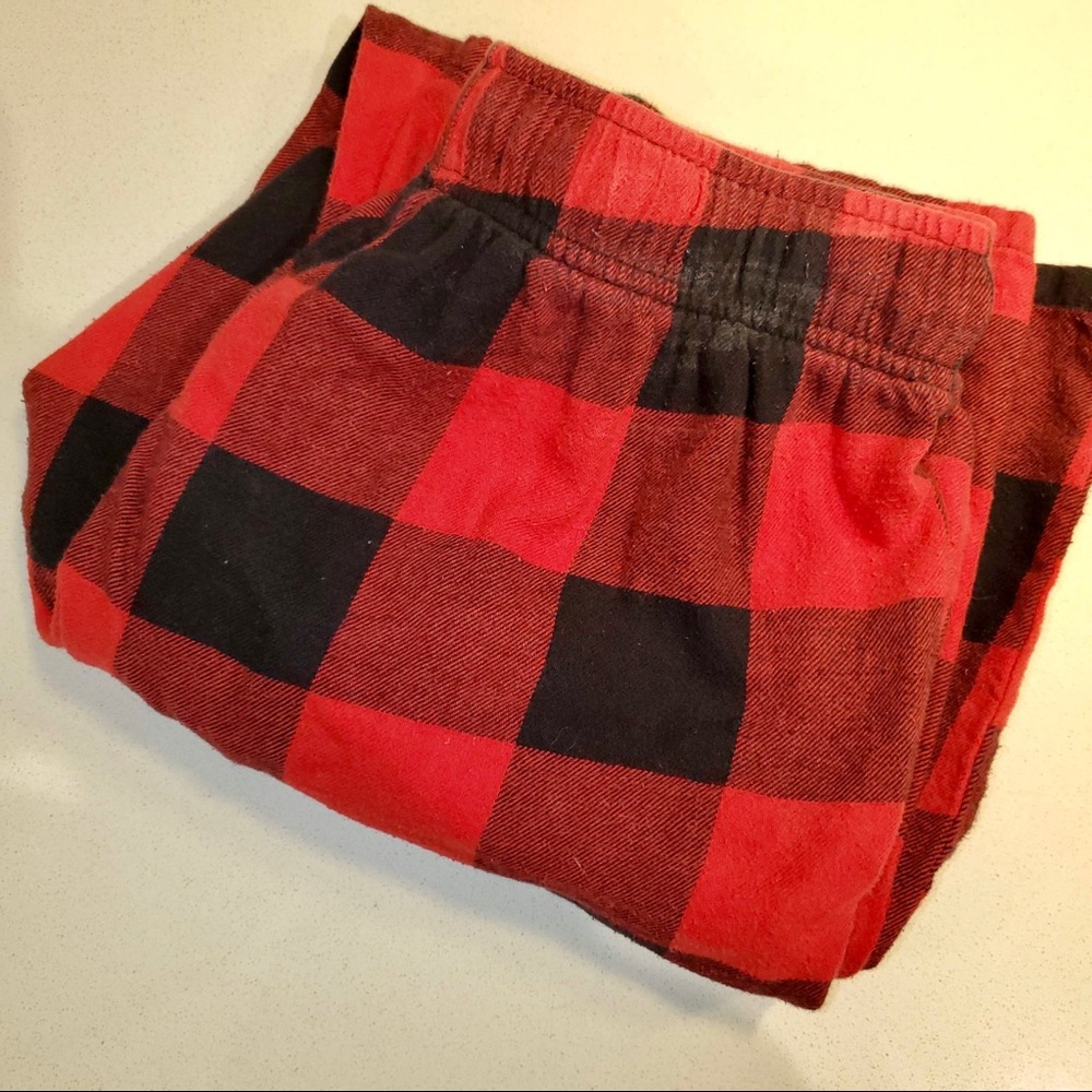 Plaid Flannel Pajama Pants for Men